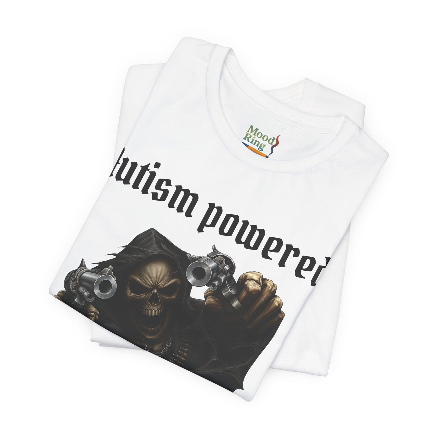 Autism Powered Graphic Tee, Funny Unisex T-Shirt, Gift for Autism Awareness, Casual Wear, Statements for Friends, Unique Design