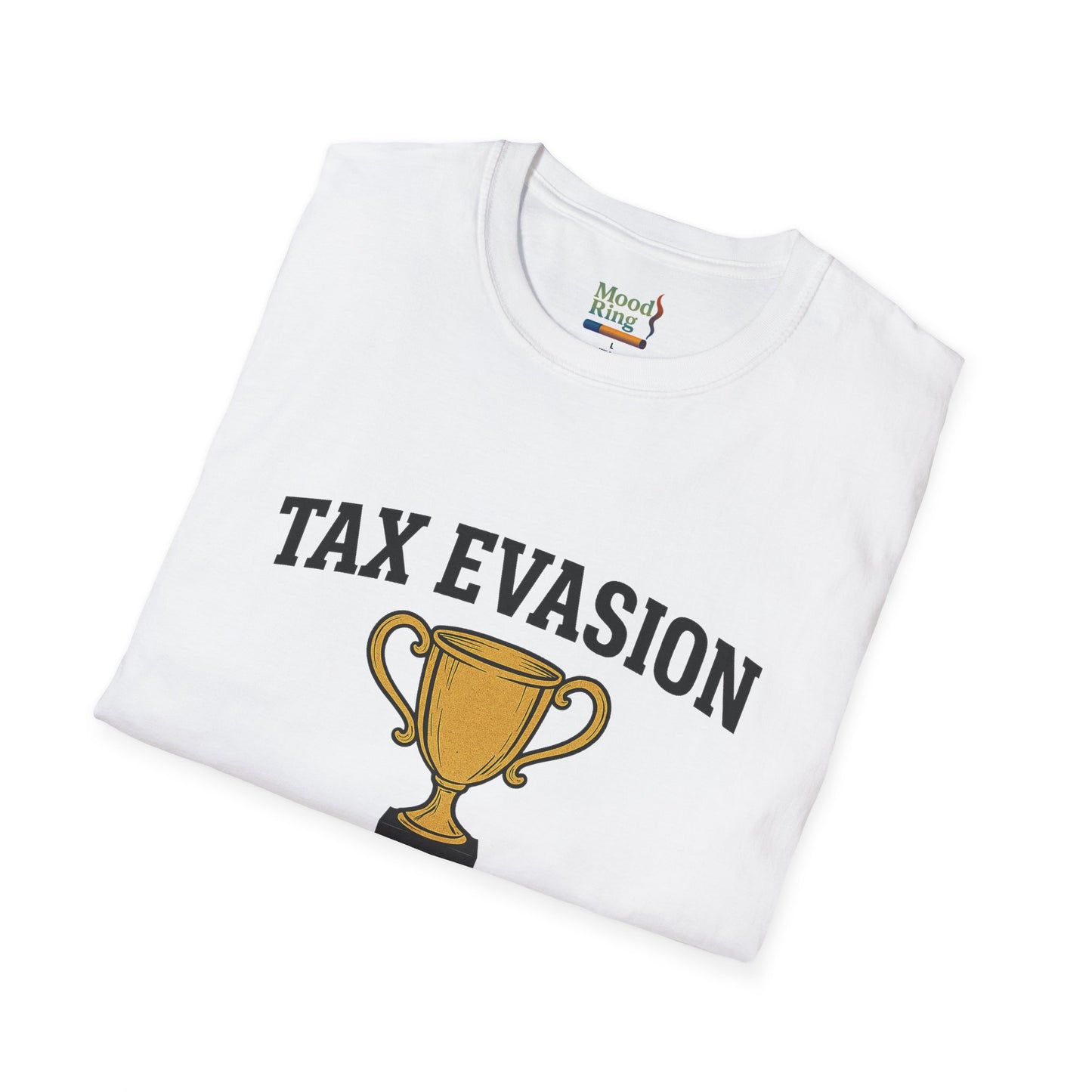 Tax Evasion World Champion Unisex T-Shirt, Funny Tees, Gift for Accountants, Humor Shirt, Tax Day Celebration, Quirky Statement Tee
